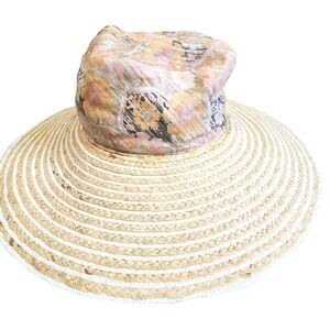 Susan Carrolan millinery Beach hat L